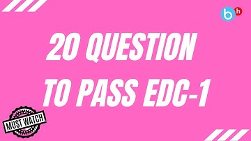 How to Pass/Score EDC-1(Electronic Devices and Circuits-I) in 3-4 days | Sem 3 ETRX