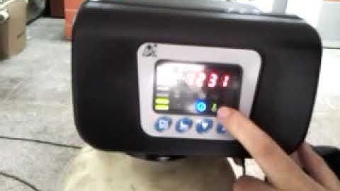 water softener 5 when valve lock