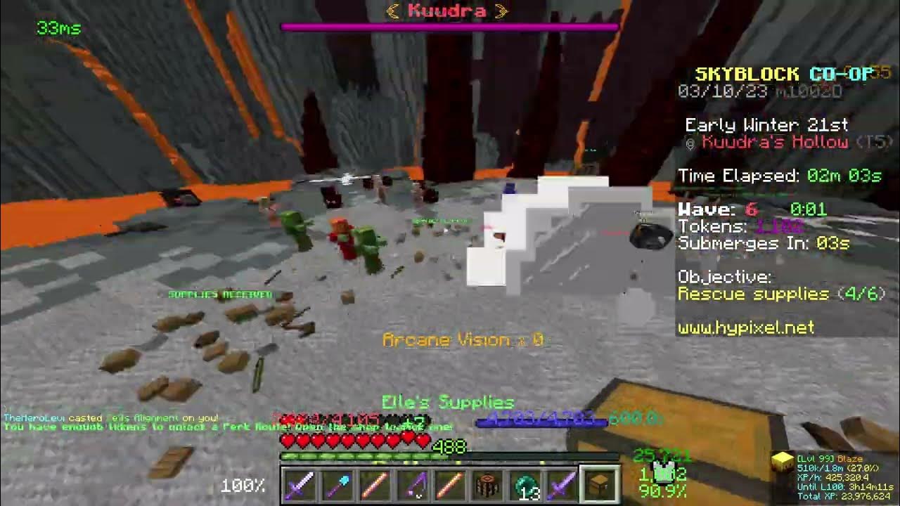 fishing all 6 crates in infernal teir Kuudra (Hypixel skyblock) tips+ tricks YouTube