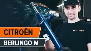 How to replace Dampers and shocks on CITROËN BERLINGO Box (M_) - video tutorial