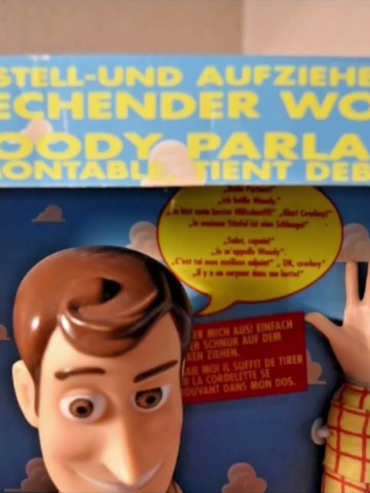 German Speaking 1995 Thinkway Woody Doll RARE FOOTAGE #shorts