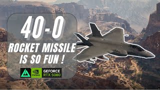 Jet Rocket Missile+25mm Autocannon Show! 40-0 Delta Force Jet Gameplay screenshot 4