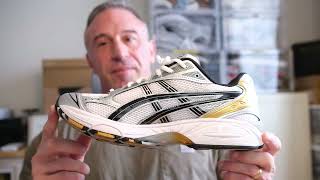 靴 GEL-KAYANO 14 White/Pure Gold ASICS Sneaker Stories Gel Kayano 14 White Pure Gold - YouTube