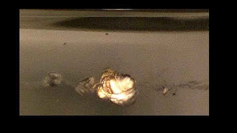 Explosion In Clear Ballistics Gel High-Speed Slow Motion Adiabatic Compression