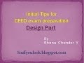 Tips for CEED exam Design preparation