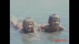8mm Home Movie Mom and the Kids Enjoy the Lake