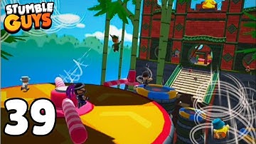 Stumble Guys Mobile - Gameplay Walkthrough Part 39 - Tornado Temple (Android, iOS)