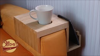 Making a Plywood Sofa Tray / Drink Holder