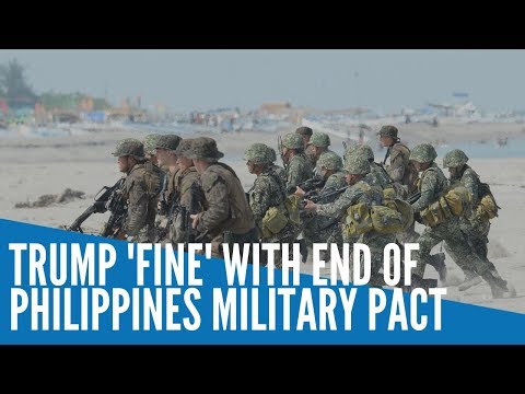 Trump 'fine' with end of Philippines military pact