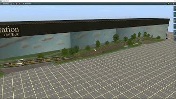 modelbaan in trainz#2 Modules uitbreiden, poten, in trainz importeren