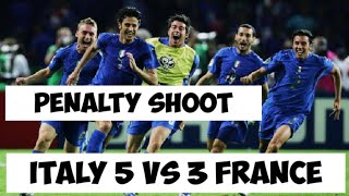 Italy 5 vs 3 France (penalty shoot) Final World cup 2006