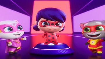 Talking Tom Hero Dash - Miraculous Ladybug New Update Outfit Gameplay Walkthrough