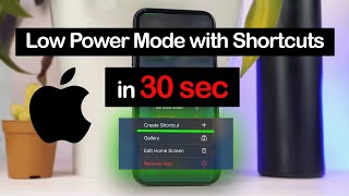 How to Enable Low Power Mode Automatically at Low Battery Levels with Shortcuts (Easy!) screenshot 1