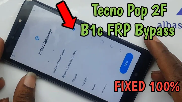 Tecno POP 2F FRP Unlock Tecno B1c Google Lock FRP NO PC