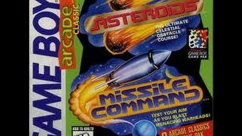 ASTEROIDS & MISSILE COMMAND for the Game boy