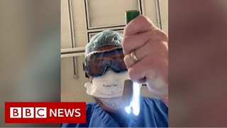 Covid: US doctor's video simulates what dying patient sees  BBC News