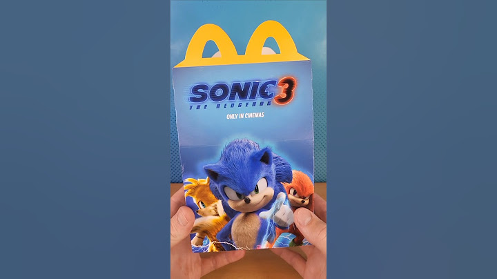 Scatola Happy Meal del film Sonic 3