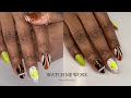 Almond freestyle w/ neon accent 💚