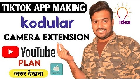 Make a Application Like Tiktok | Camera Extension In Kodular | Grow on Youtube