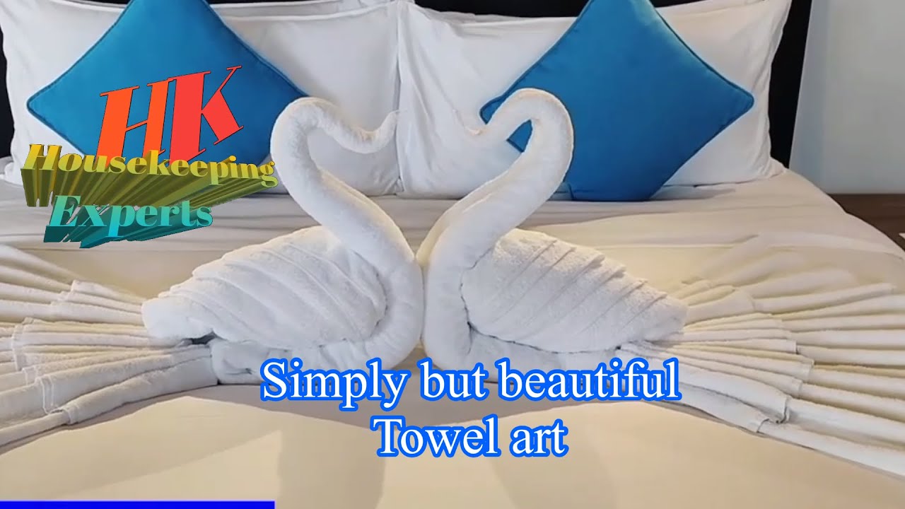 Simple and beautiful towel art
