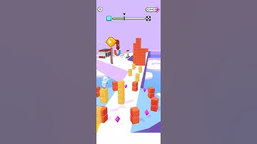 🟥  Cube Surfer  🟨 🟦 🟩  Level 17 Passable Gameplay Android iOS #CubeSurfer #Shorts