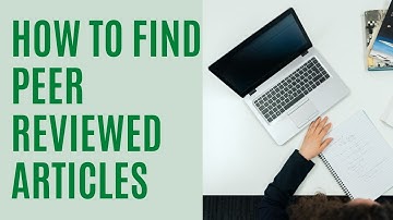 How to find peer-reviewed articles in the library databases