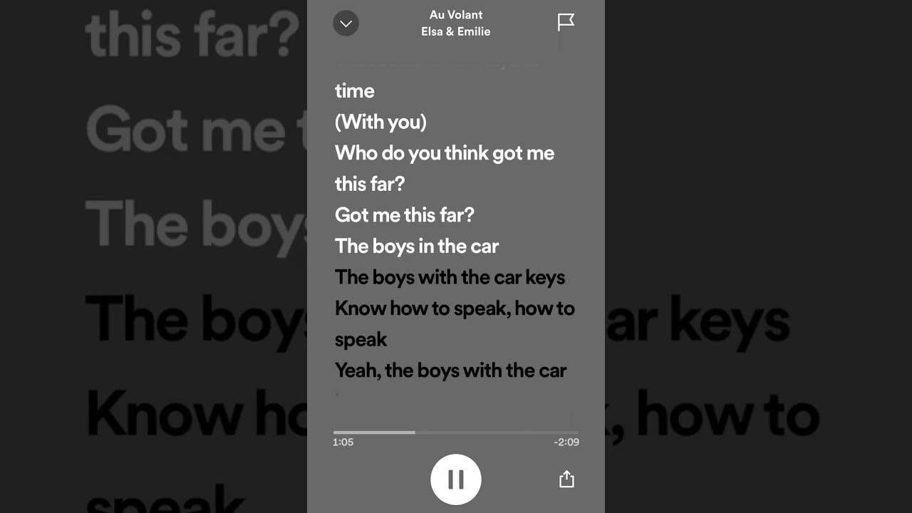 Elsa & Emilie - Au Volant (Lyrics)