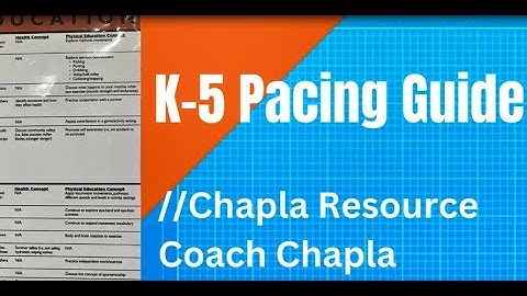 Pacing Guide Video
