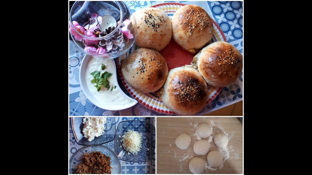 Buns stuffed with minced meat/GrandMa's traditional stuffed buns recipe