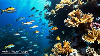 The sound of a guitar listening with deep sea coral.깊은 바다 산호와 함께 귀를 기울이는 기타 음악소리🐠🎶수면음악