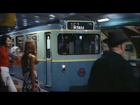 Les Charlots font l'Espagne 1972 Extrait. Virée dans Paris en Métro MP59 et en Autobus Berliet PCS10