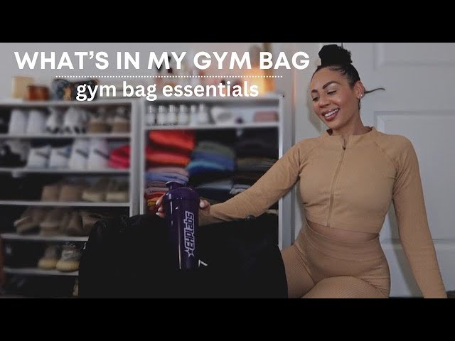 GYM ESSENTIALS // what's in my gym bag 2023, hygiene products