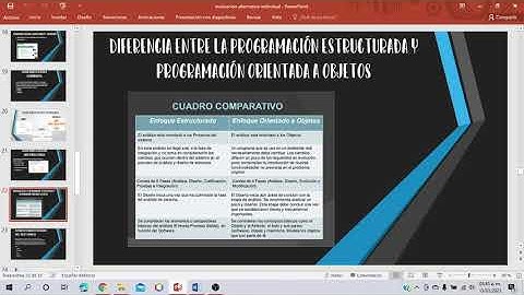 Diferencia entre la programación Estructura y Programación Orientada a Objetos
