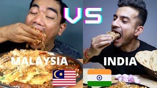 INDIAN VS MALAYSIAN Mukbangers EATING ❤️