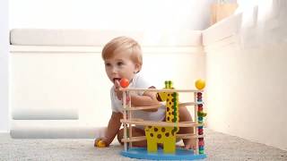 Wood Giraffe Inertial Ball Tower Educational Game screenshot 4