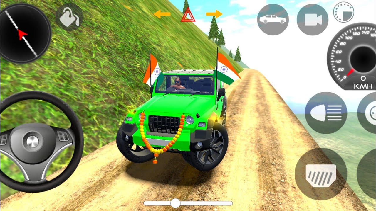 Modified Mahindra 👿 Thar Extreme Ofroad Driving Challange 🚗 | Indian Car Simulator | Gadi Wala Game 