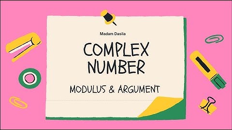 Modulus & argument of Complex number ‐ Made with Clipchamp