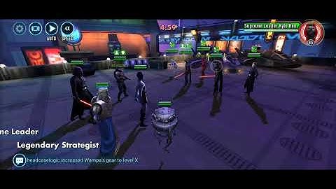 SLKR, HUX, FOS, KRU & ST Counter w/ Vader Empire... #VaderRework #SWGOH #SLKRcounter