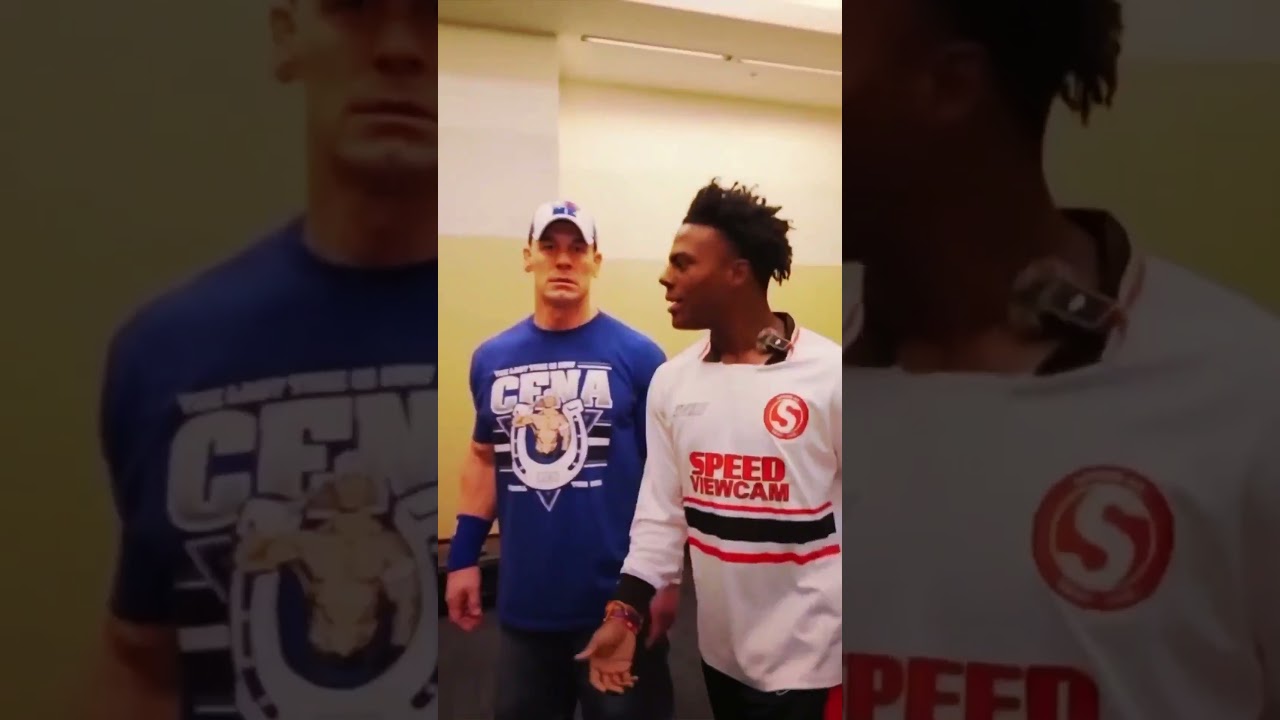 Speed Couldn’t See John Cena😂💀 #ishowspeed #johncena