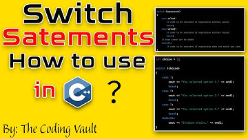 18. Switch case statement in C++ || Switch vs if, else  #thecodingvault