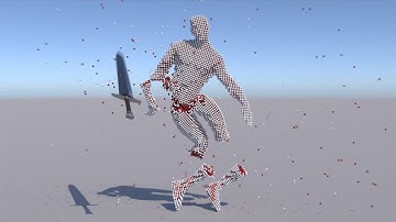 Molecular Ragdoll Simulation Blender