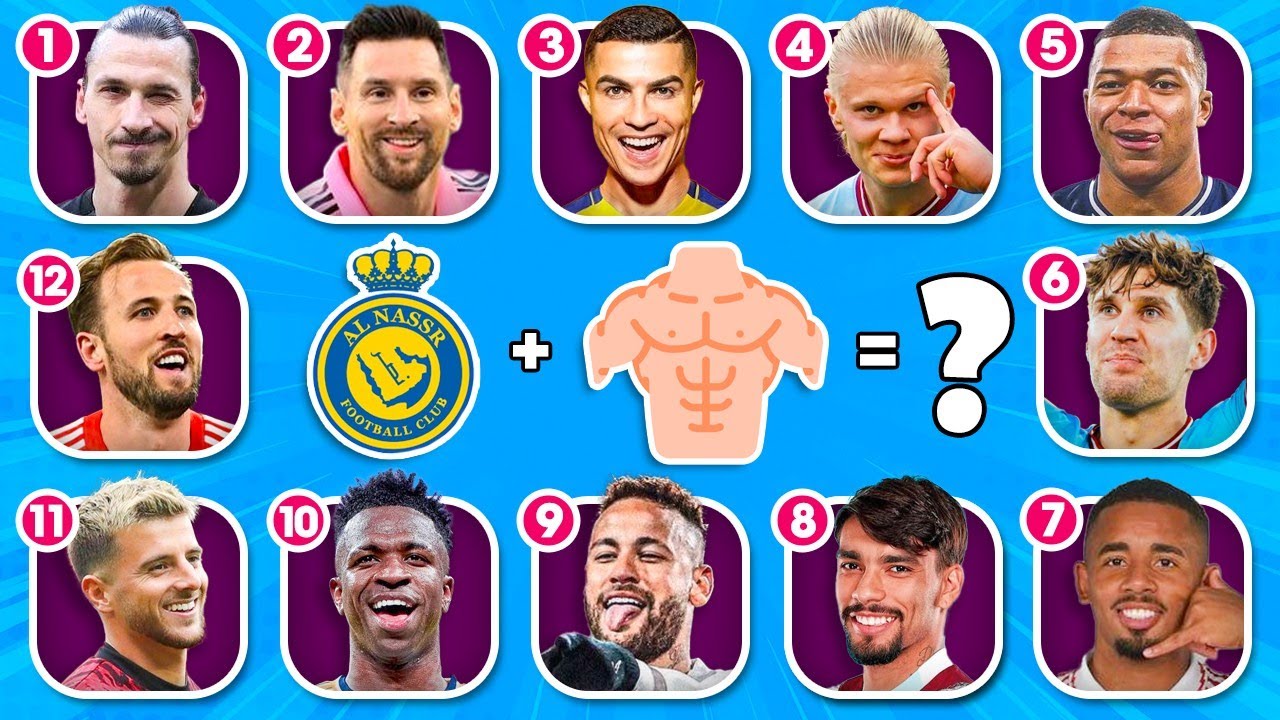 Guess the Football Player by EMOJI, CLUB and SONGS | Ronaldo, Messi, Haaland, Neymar | Tiny Football