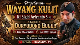 🔴LIVE WAYANG KI SIGID ARIYANTO - DURYUDONO GUGUR - TAJEMSARI TEGOWANU GROBOGAN JAWA TENGAH