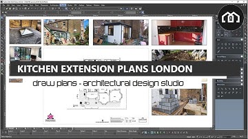 How To Draw Kitchen Extension Plans | AutoCAD + TurboCAD Tutorial | Open Plan Kitchen Extension