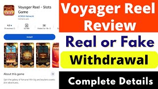 Voyager Reel App Real or Fake | Voyager Reel App Withdrawal | Voyager Reel App Review | Reality screenshot 5