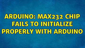 Arduino: MAX232 chip fails to initialize properly with arduino