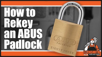How to Rekey an ABUS 83/45 Padlock with Schlage Keyway