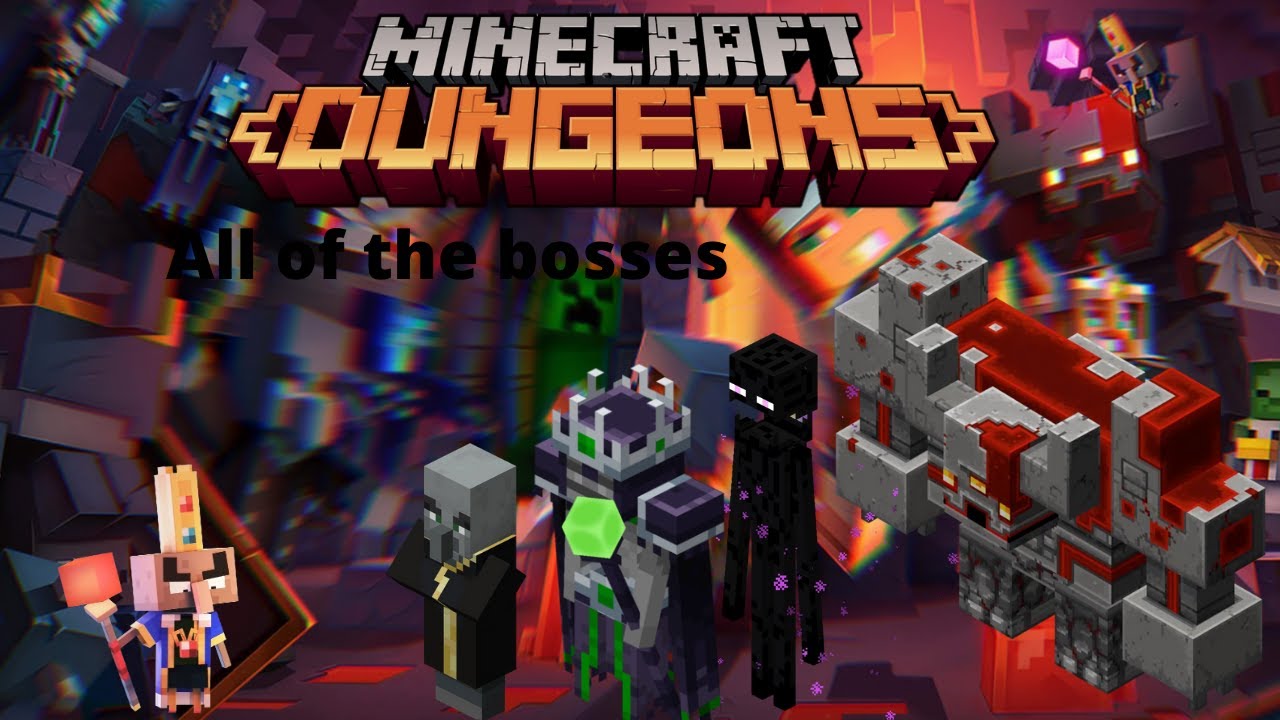 Minecraft Dungeons bosses and how to beat them easily !! - YouTube