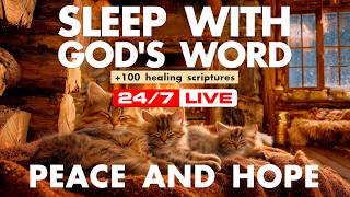 Healing scriptures for sleep calm. Peaceful scriptures soothe. Deep sleep becomes holy.