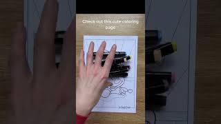 Minnie Mouse Coloring Page (Super Cute!) #shorts #coloringbook